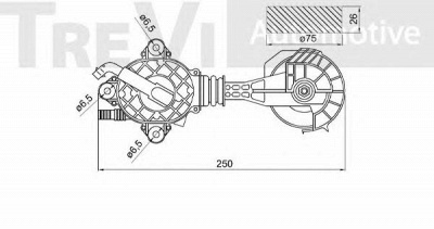 TREVI AUTOMOTIVE ta2190 -  Натяжная планка, поликлиновой ремень